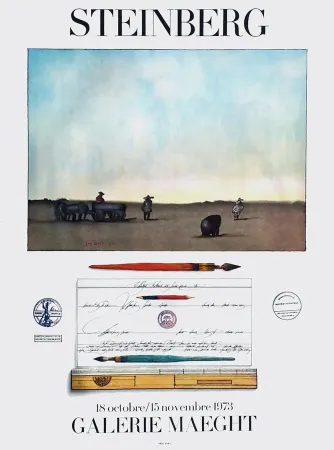 Plakat Steinberg - STEINBERG 1973. Exposition à la Galerie Maeght