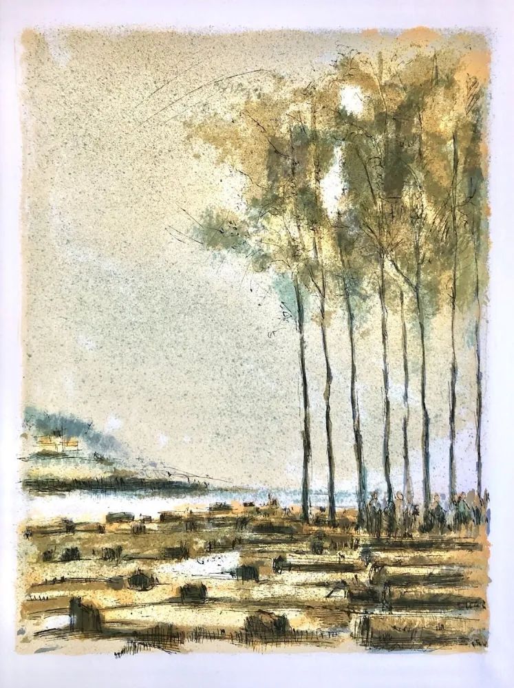 Lithographie Steinlen - Forêt voisine