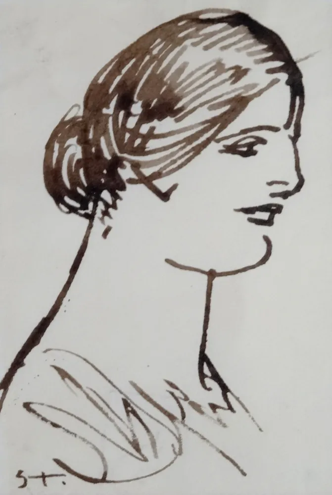 Keine Technische Steinlen - Portrait de femme