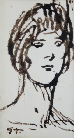 Keine Technische Steinlen - Portrait de femme