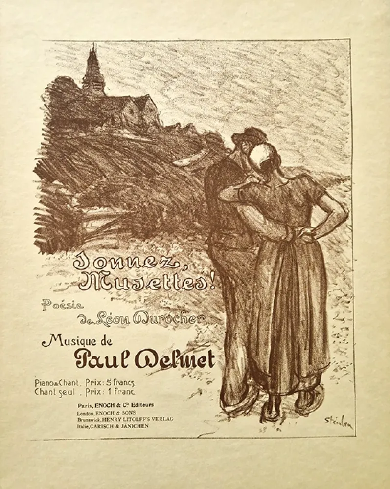 Lithographie Steinlen - Sonnez Musettes!
