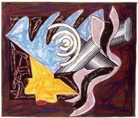 Siebdruck Stella -  A HUNGRY CAT ATE UP THE GOAT