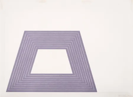 Lithographie Stella - Ileana Sonnabend, from Purple Series