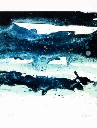 Lithographie Stholl - Fraktion de contre vagues