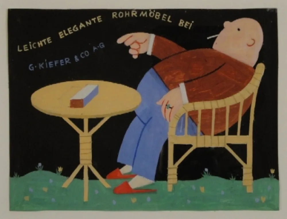 Monotypie Stöcklin - LEICHTE ELEGANTE ROHRMÖBEL BEI G.KIEFER & CO. A.G