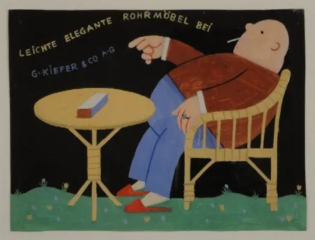 Monotypie Stöcklin - LEICHTE ELEGANTE ROHRMÖBEL BEI G.KIEFER & CO. A.G