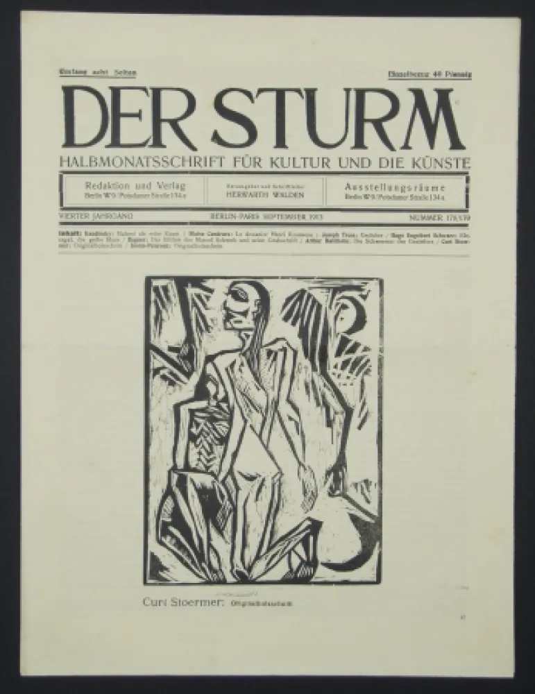 Holzschnitt Stoermer - Knieender Mann (Kneeling Man)