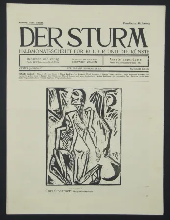 Holzschnitt Stoermer - Knieender Mann (Kneeling Man)