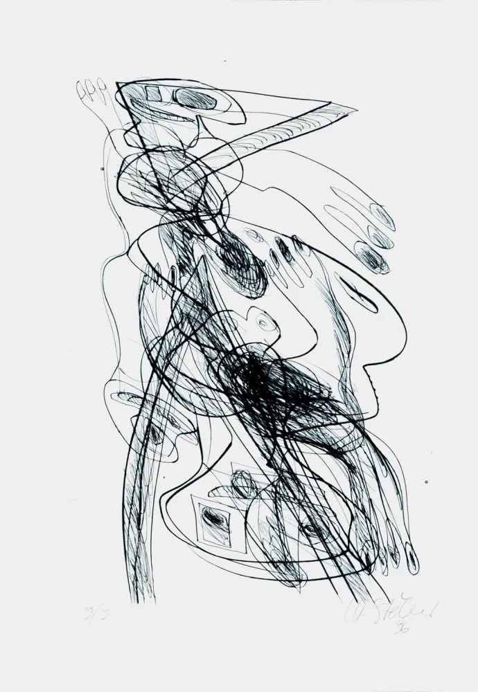 Kaltnadelradierung Stöhrer - Wir sind des Puppenmeisters Kinder 17