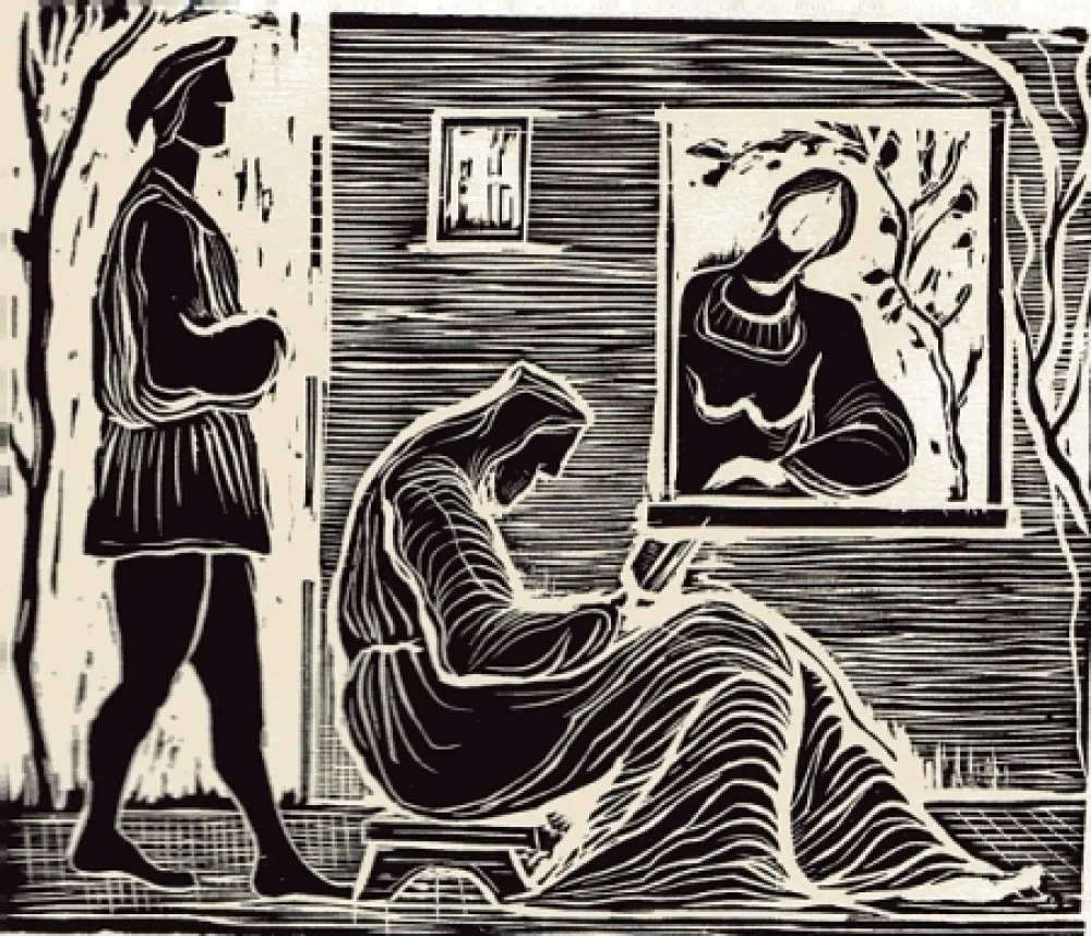 Illustriertes Buch Stoppa - Sant'Abraam Romito e la Nipote Maria