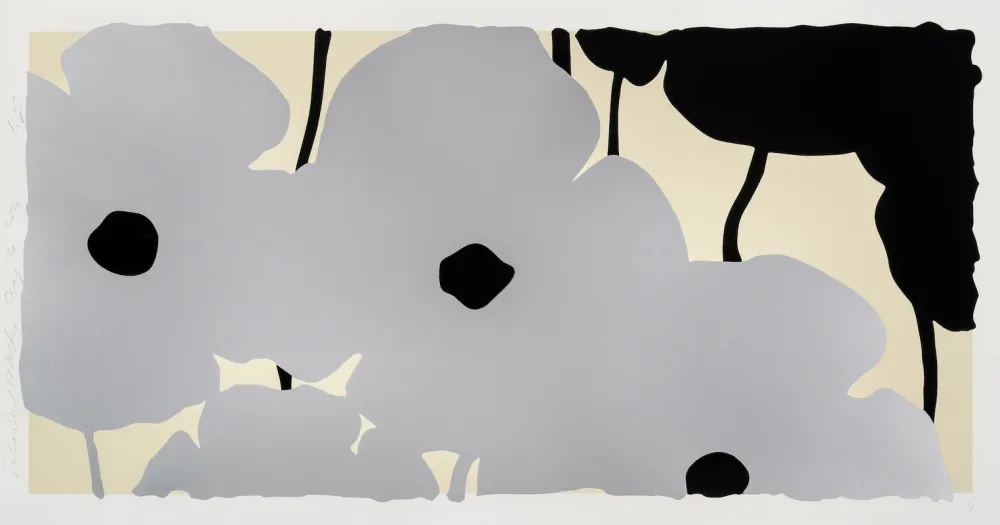 Siebdruck Sultan - Silver Poppies