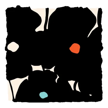Siebdruck Sultan - Three Black Poppies