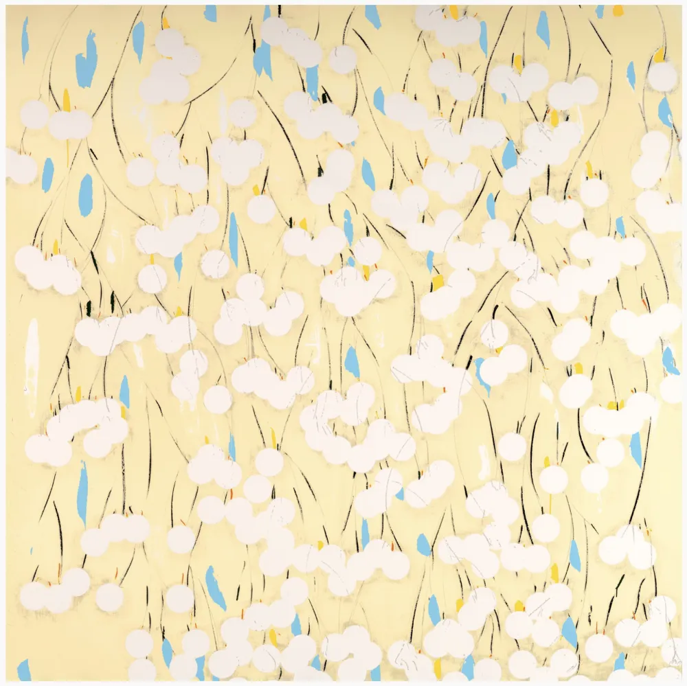 Siebdruck Sultan - White Mimosa