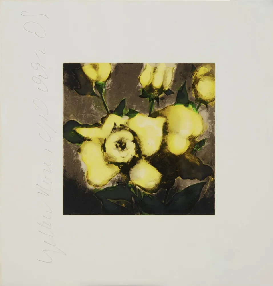 Siebdruck Sultan - Yellow Roses from Fruits and Flowers