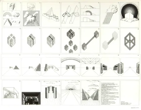 Lithographie Superstudio - Viaggio nelle regioni della ragione