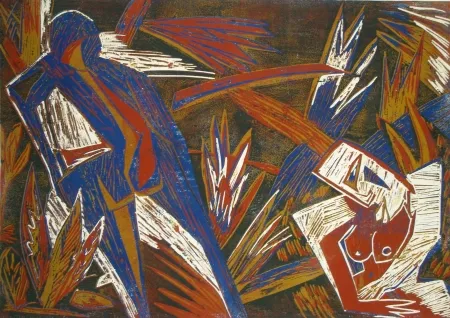 Holzschnitt Süß - Sommer (Summer)