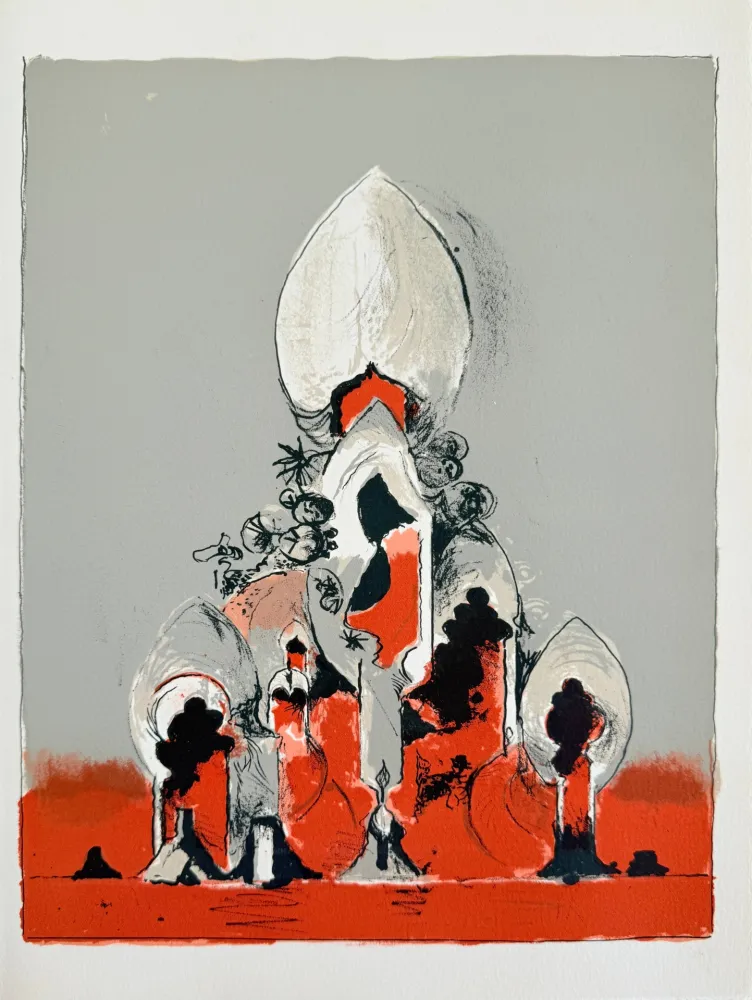 Lithographie Sutherland - Hommage à San Lazzaro