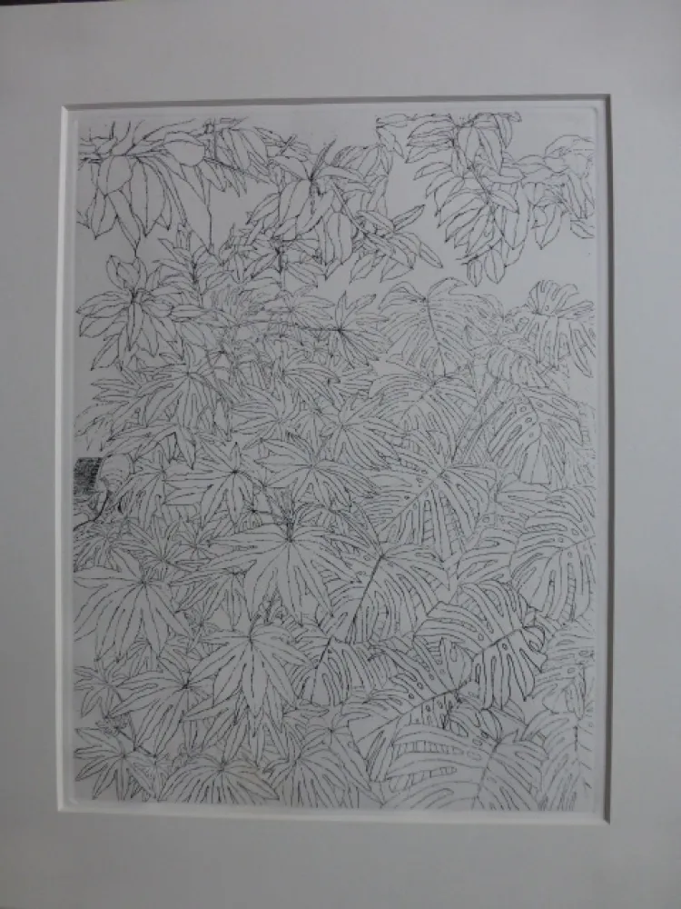 Radierung Szafran - Feuillages ,1977