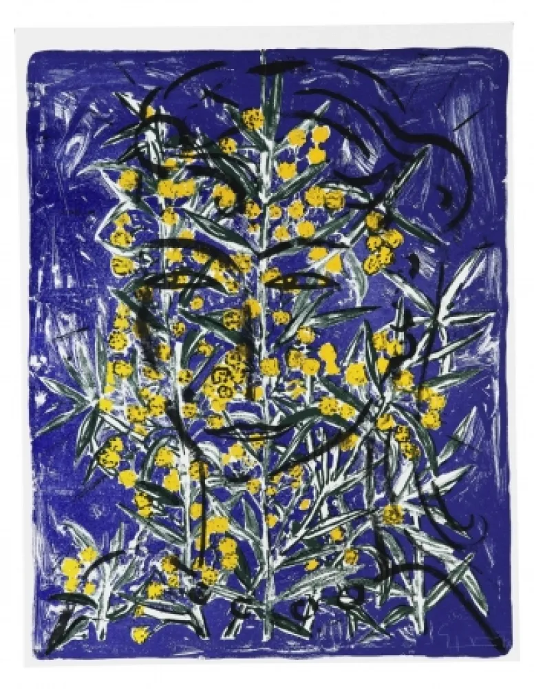 Siebdruck Szczesny - Eva with Mimosa