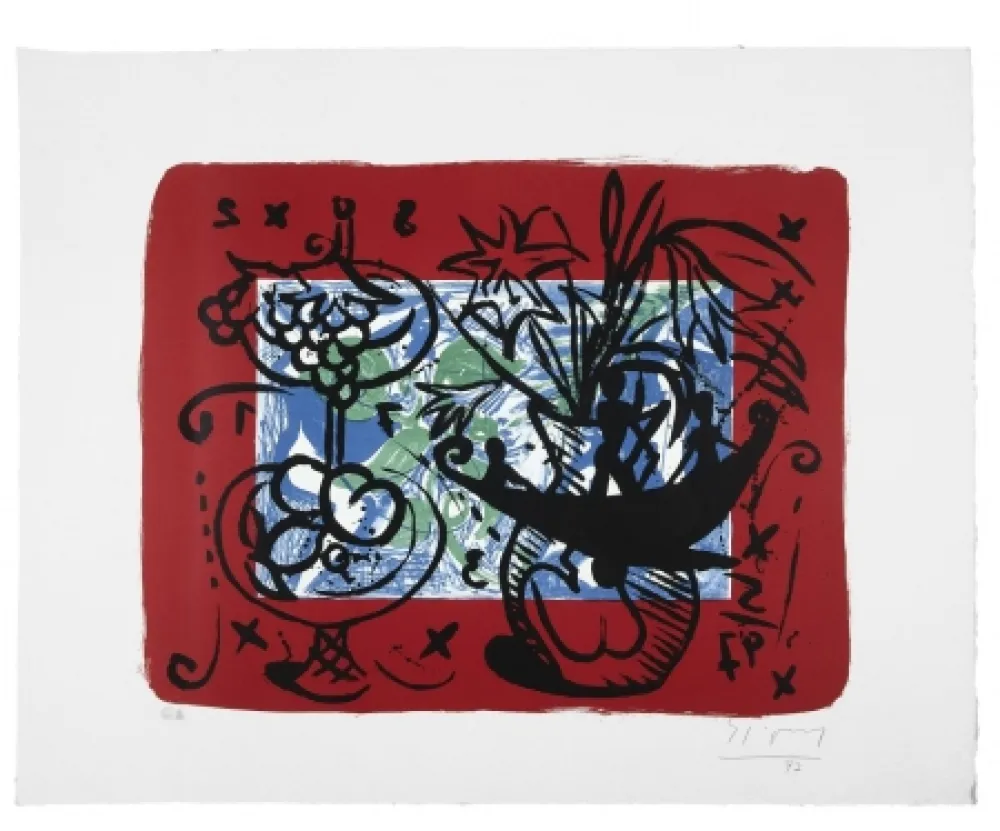 Lithographie Szczesny - Fruit Still Life