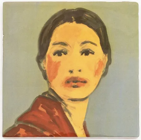 Keramik Tabouret - Makeup (red coat)