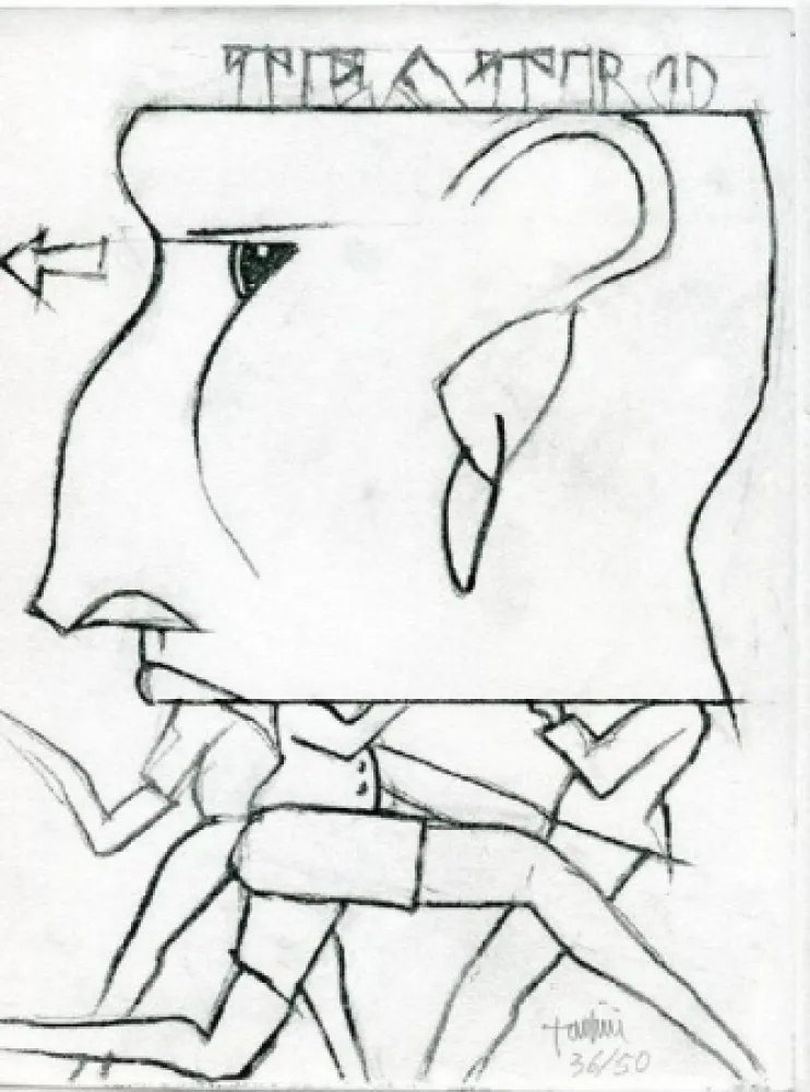 Radierung Tadini - Senza titolo