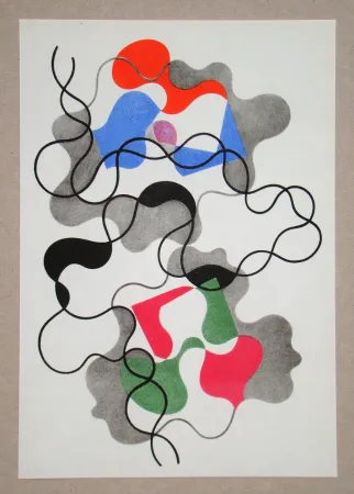 Heliogravüre Taeuber-Arp - Lignes d'été, 1942