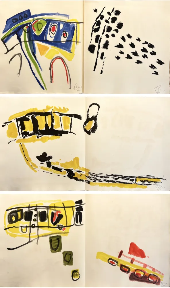 Illustriertes Buch Tal Coat - A. Du Bouchet : SUR LE PAS, avec suite signée par Tal-Coat (1959)