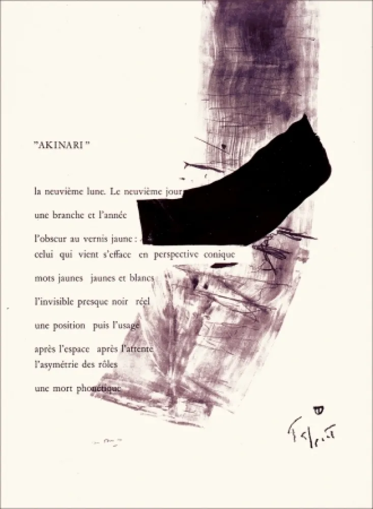 Lithographie Tal Coat - Placard Daive