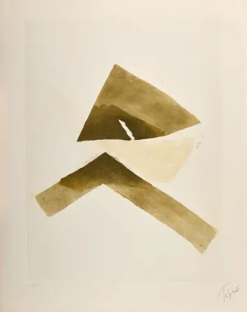 Aquatinta Tal Coat - Se rejoignant. 1980