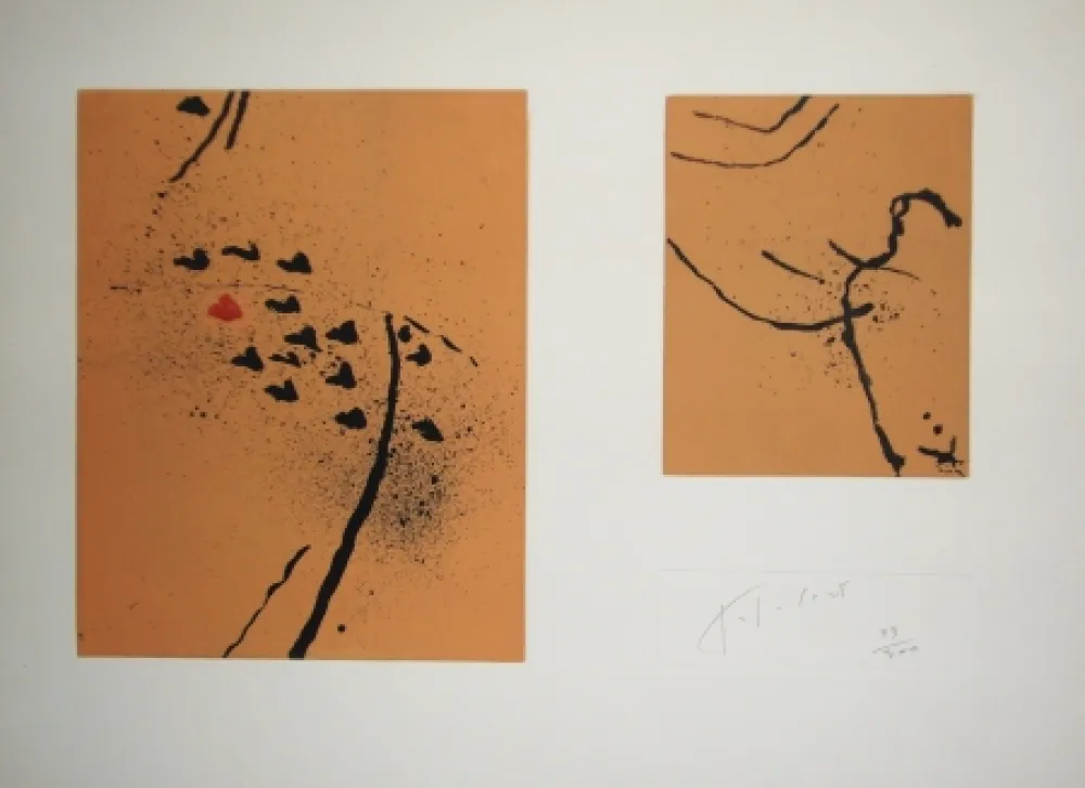 Radierung Und Aquatinta Tal Coat - Traces