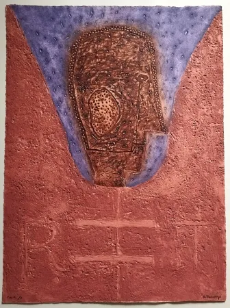 Carborundum Tamayo - Cabeza con iniciales