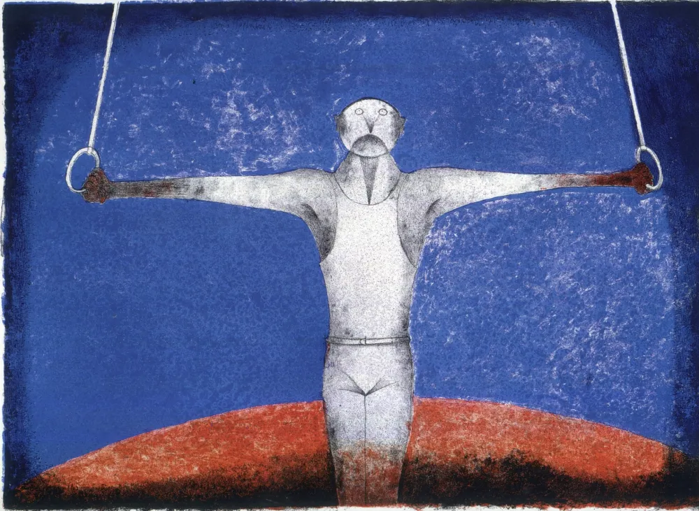 Lithographie Tamayo - Cruz de Hierro (El Gimnasta)