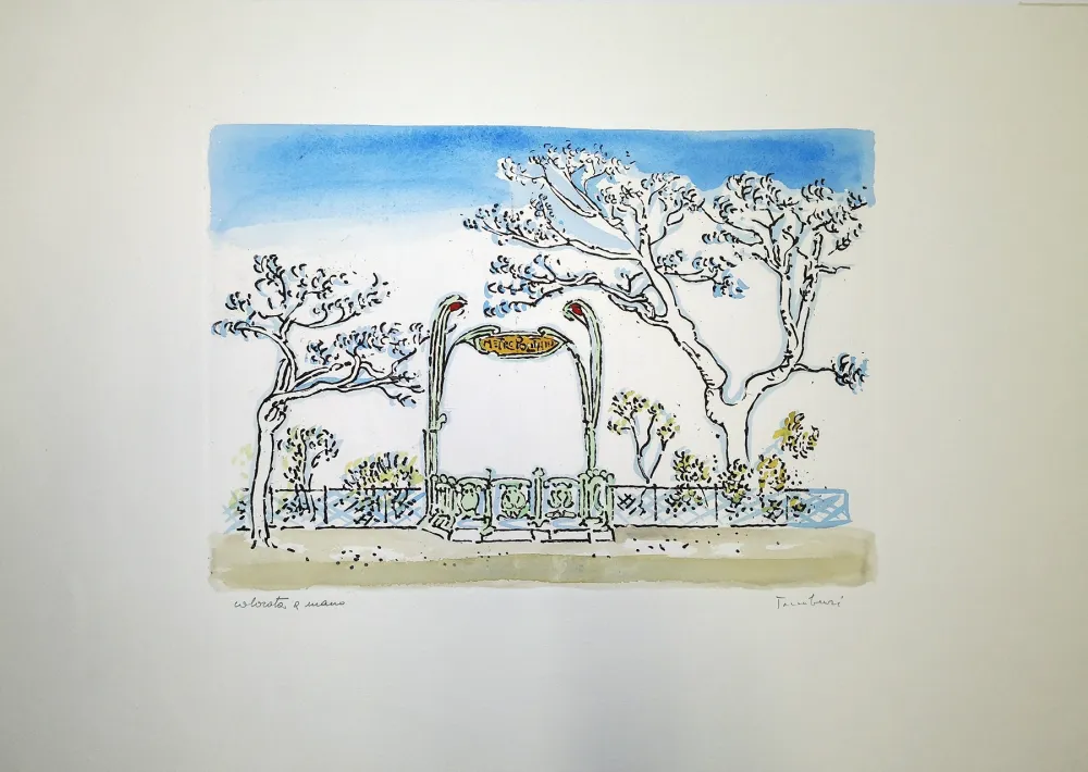 Radierung Tamburi - Metropolitana