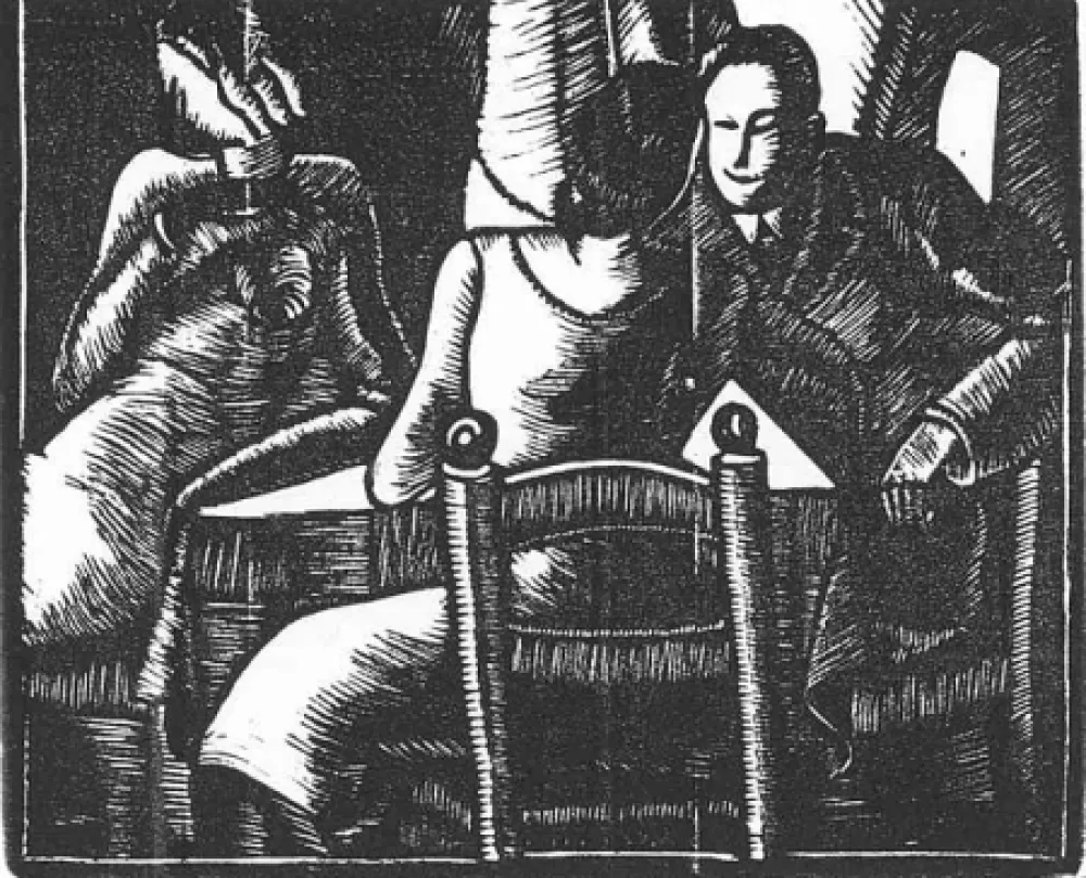 Holzschnitt Tamburi - Orfeo Tamburi