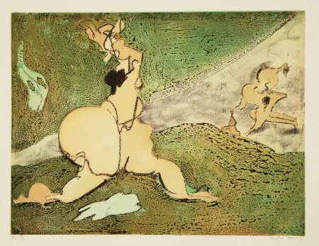 Radierung Und Aquatinta Tanning - Bonjour