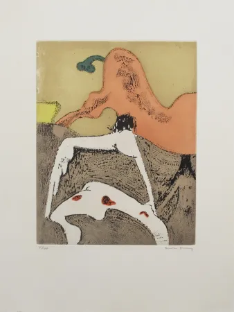 Radierung Und Aquatinta Tanning - Corps et visage