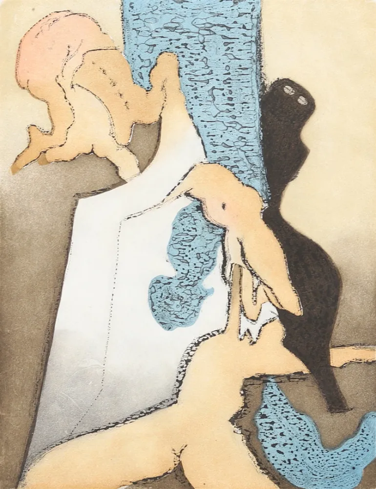 Radierung Und Aquatinta Tanning - En Chair et En Or