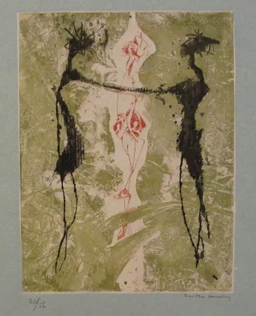 Radierung Und Aquatinta Tanning - Nuage