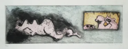 Radierung Und Aquatinta Tanning - Voyeurs