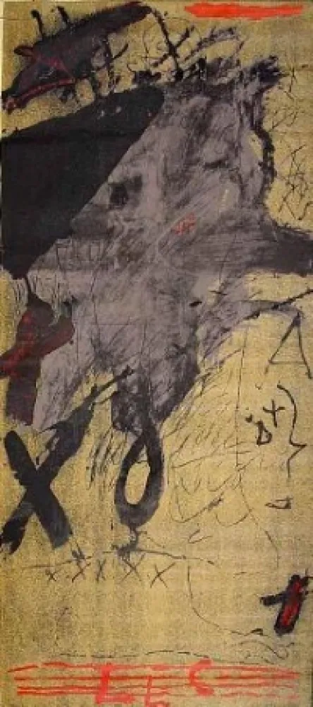 Siebdruck Tàpies - Als mestres de Catalunya