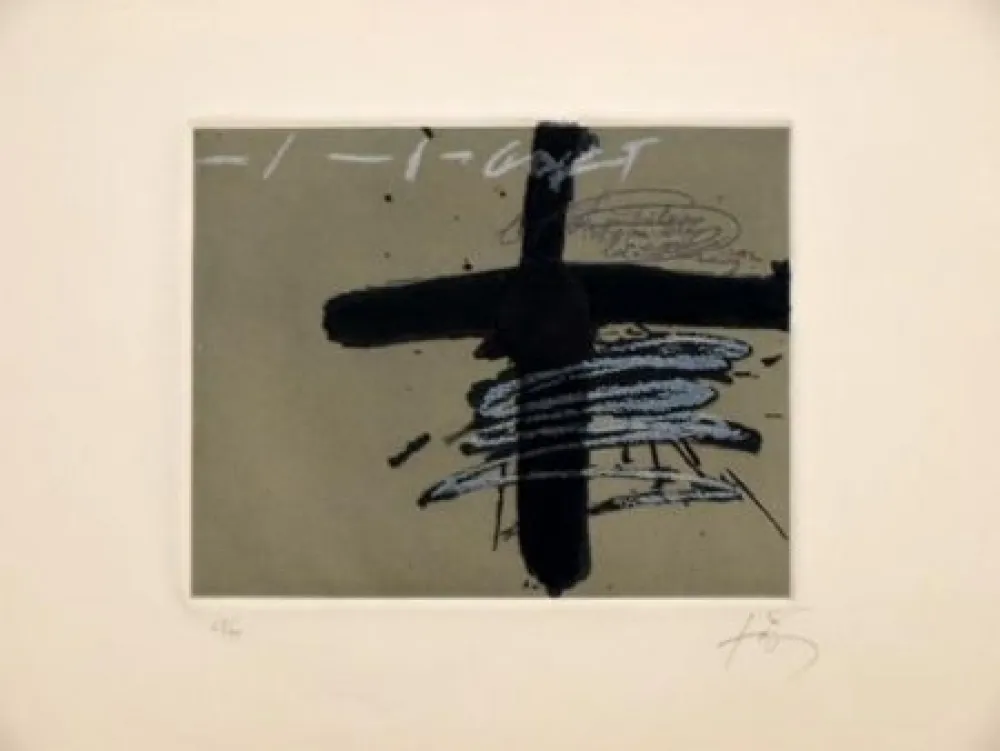 Radierung Tàpies - Aparicions 8
