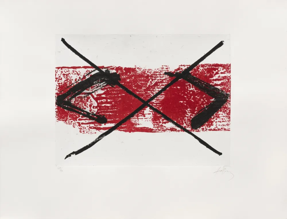 Stich Tàpies - Bande rouge 