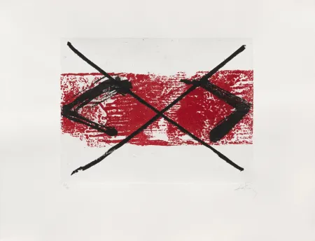 Stich Tàpies - Bande rouge 