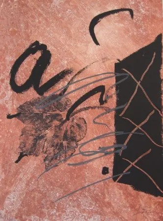 Radierung Tàpies - BOIS DES CERFS (Libro)