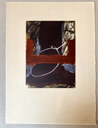 Lithographie Tàpies - Clau 7