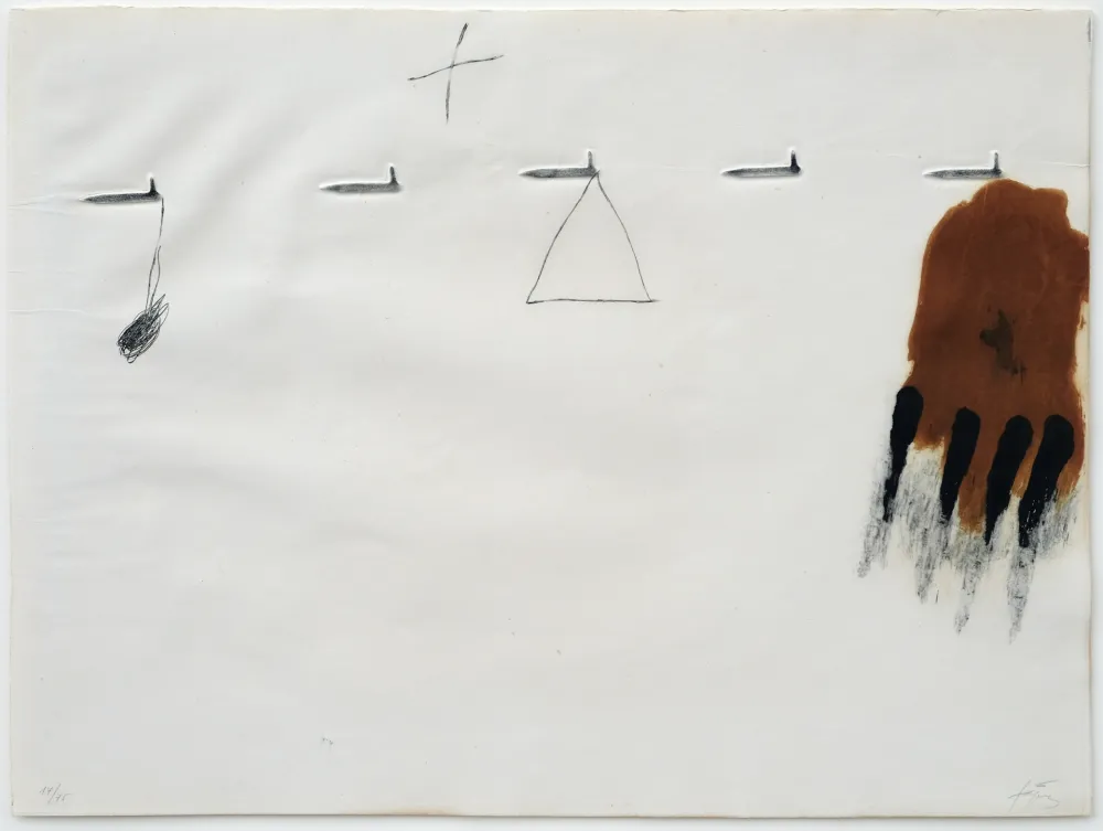 Radierung Tàpies - Claus i ditades