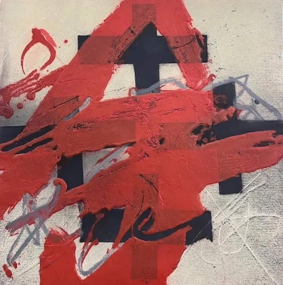 Radierung Tàpies - Cobertura de Roig