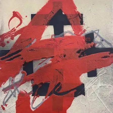 Radierung Tàpies - Cobertura de Roig