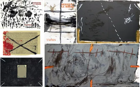 Illustriertes Buch Tàpies - COLLECTION COMPLÈTE des 7 volumes de la revue DERRIÈRE LE MIROIR consacrés à Antoni Tàpies: 30 LITHOGRAPHIES (de 1967 à 1982).